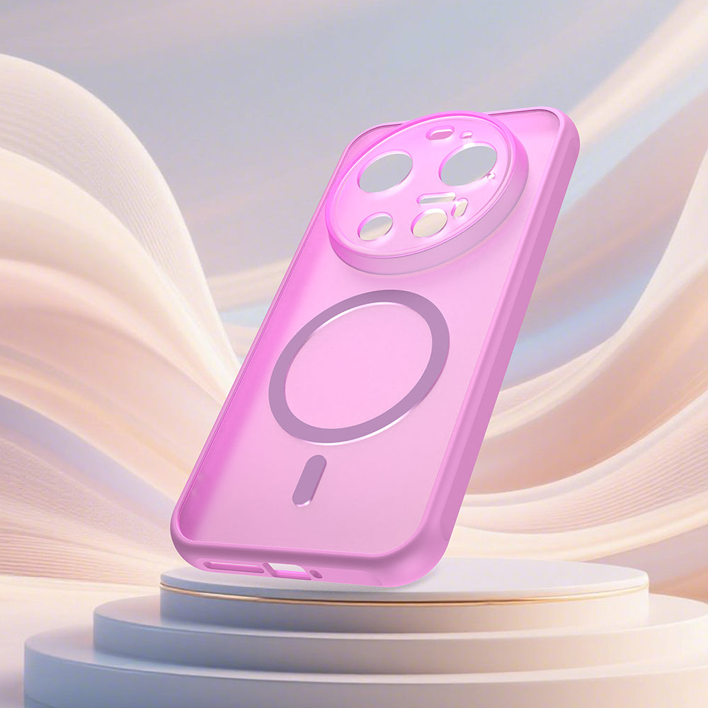 Coque MagSafe pour Xiaomi 17 Ultra, Techsuit, HaloFrost II, Rose