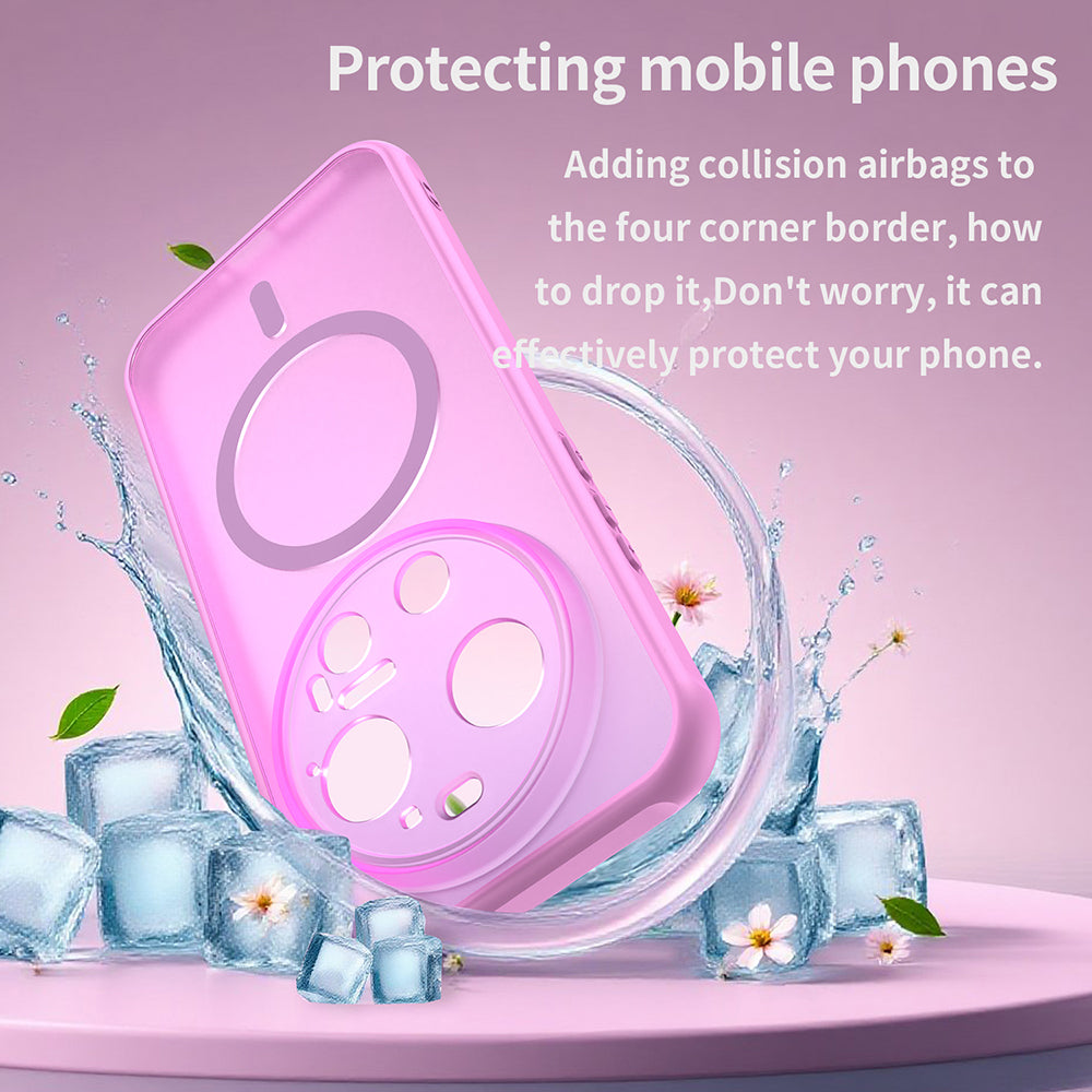 Coque MagSafe pour Xiaomi 17 Ultra, Techsuit, HaloFrost II, Rose