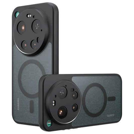 Étui MagSafe pour Xiaomi 17 Ultra, Techsuit, PureFrost, Noir Satiné