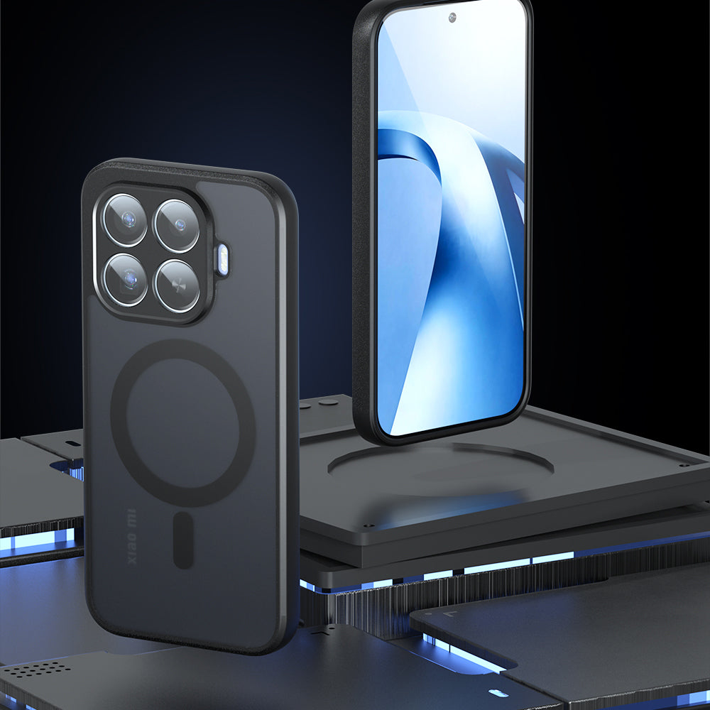 Coque MagSafe pour Xiaomi 17T Pro, Techsuit, PureFrost, Noir Satiné