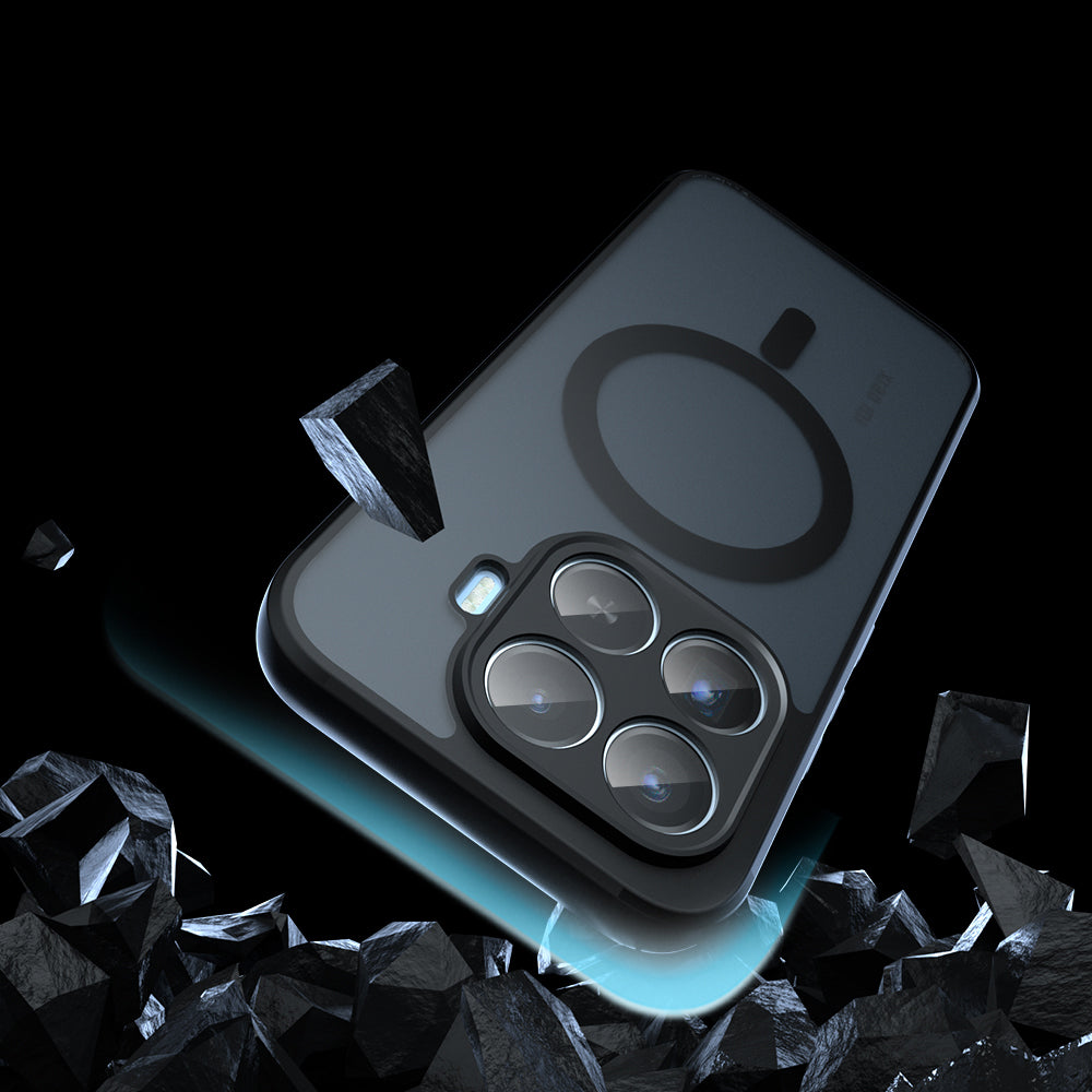Coque MagSafe pour Xiaomi 17T Pro, Techsuit, PureFrost, Noir Satiné