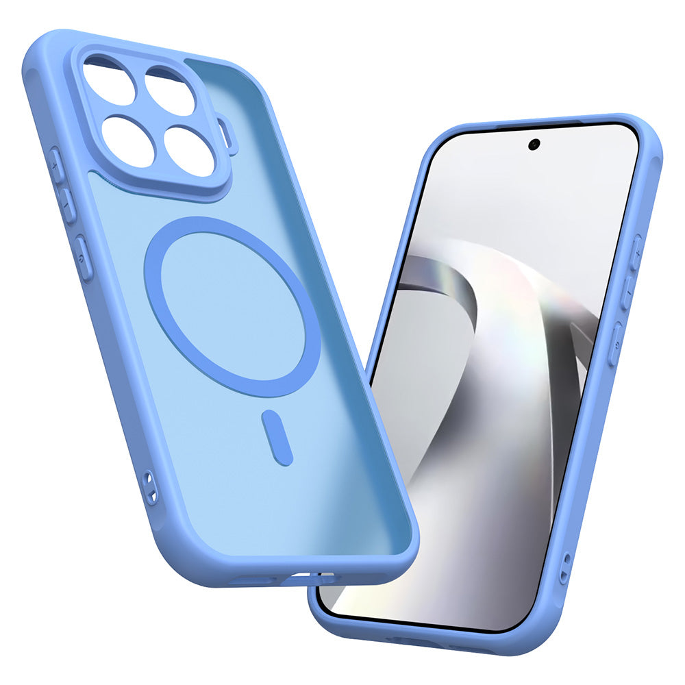 Coque MagSafe pour Xiaomi 17T, Techsuit, HaloFrost II, Bleue