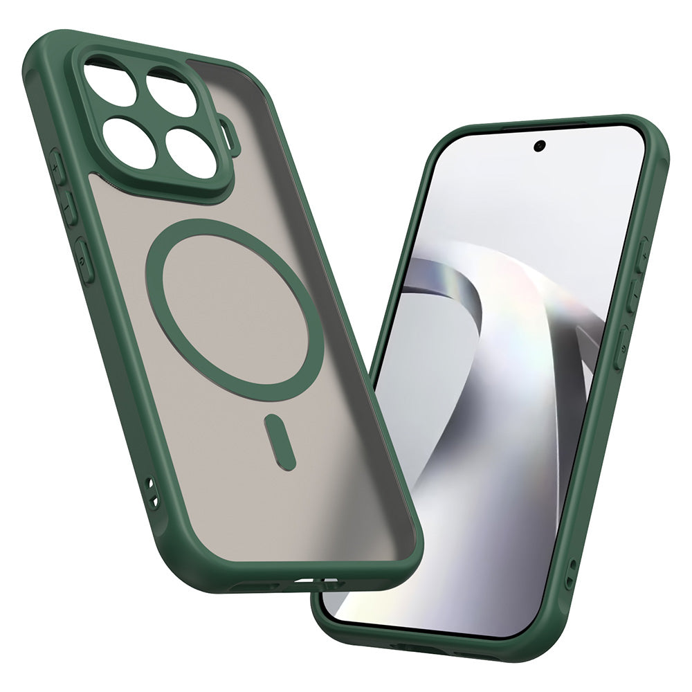 Coque MagSafe pour Xiaomi 17T, Techsuit, HaloFrost II, Vert