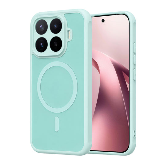 Coque MagSafe pour Xiaomi 17T, Techsuit, HaloFrost II, Vert Clair