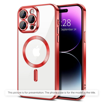 Coque MagSafe pour Xiaomi 17T, Techsuit, Luxury Crystal, Rouge