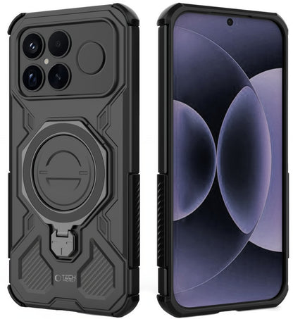 Étui MagSafe pour Xiaomi Poco F8 Ultra, Tech-Protect, TacticStand, Noir Mat