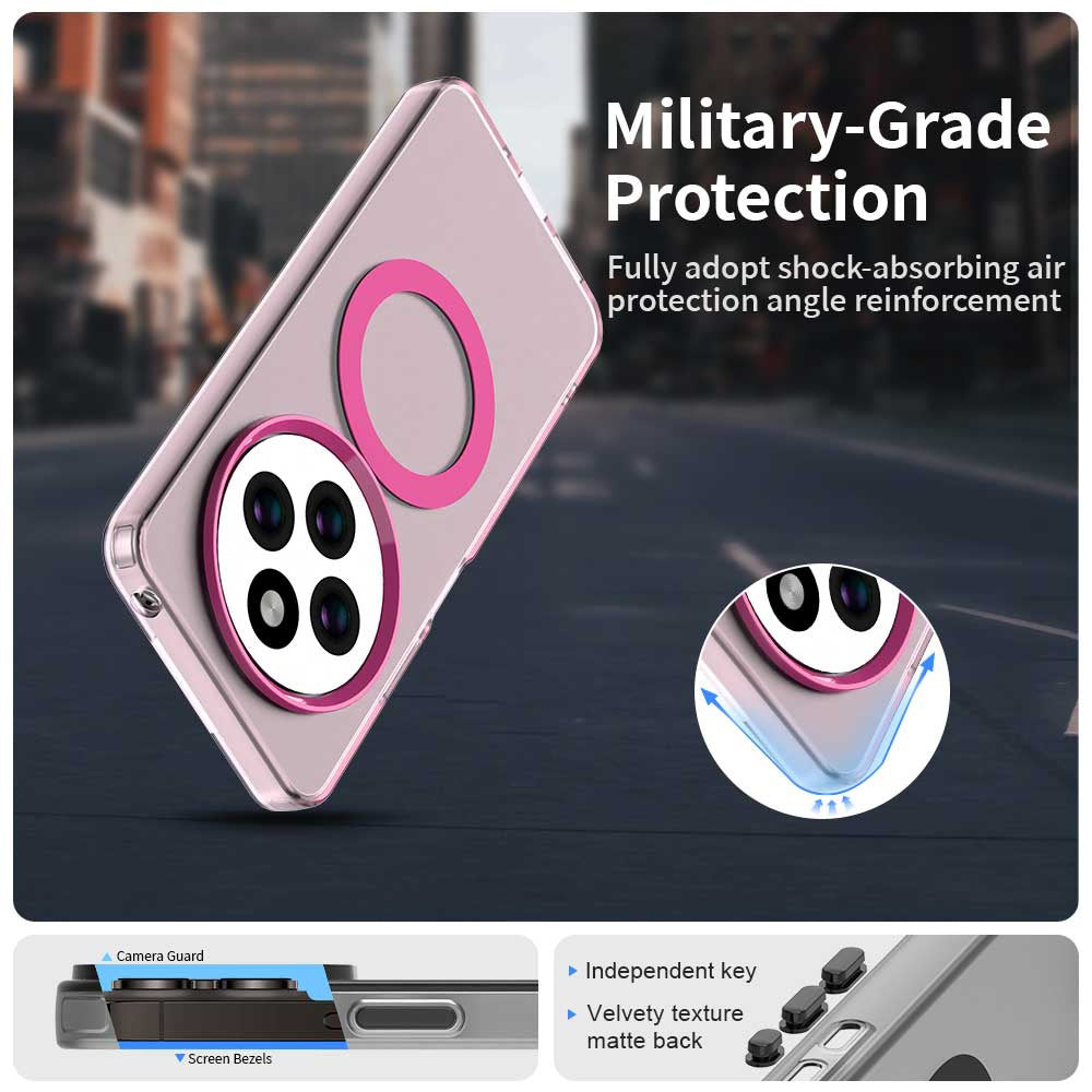 Coque MagSafe pour Xiaomi Poco C75 / Redmi 14C, Techsuit, CandyCase, Rose