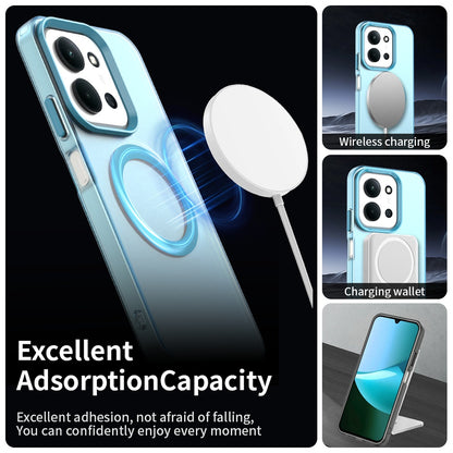 Coque MagSafe pour Xiaomi Poco C85 4G / Redmi 15C 5G / 15C 4G, Techsuit, CandyCase, Bleue