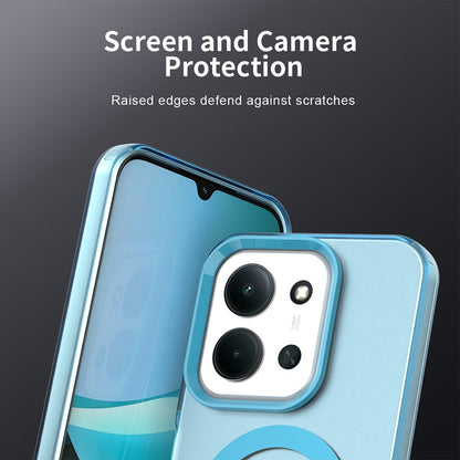 Coque MagSafe pour Xiaomi Poco C85 4G / Redmi 15C 5G / 15C 4G, Techsuit, CandyCase, Bleue