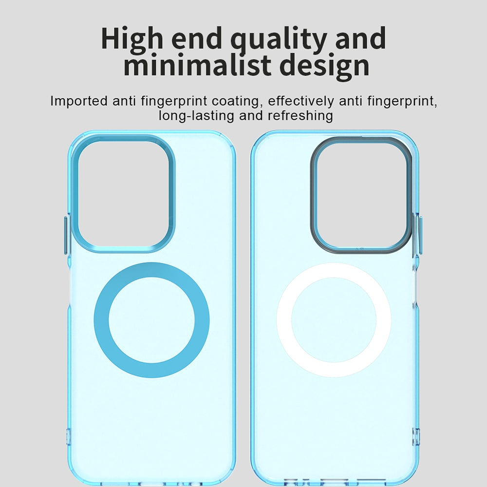 Coque MagSafe pour Xiaomi Poco C85 4G / Redmi 15C 5G / 15C 4G, Techsuit, CandyCase, Bleue