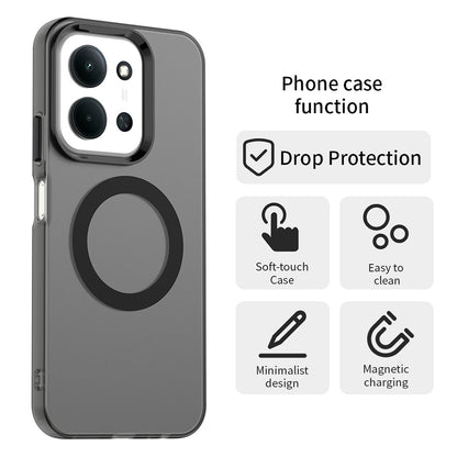 Coque MagSafe pour Xiaomi Poco C85 4G / Redmi 15C 5G / 15C 4G, Techsuit, CandyCase, Noire