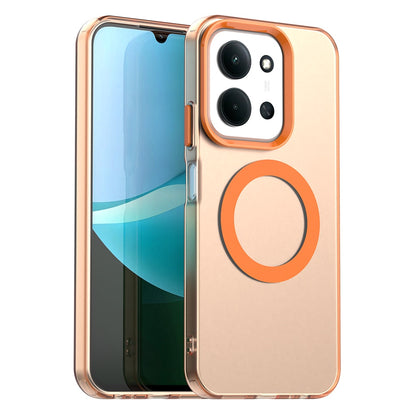 Coque MagSafe pour Xiaomi Poco C85 4G / Redmi 15C 5G / 15C 4G, Techsuit, CandyCase, Orange
