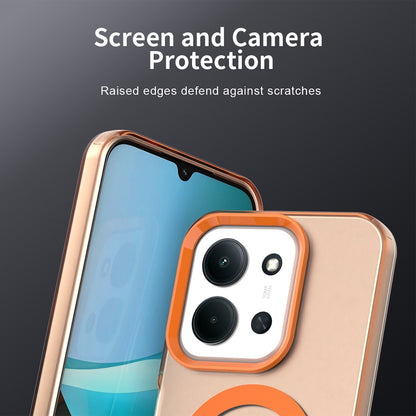 Coque MagSafe pour Xiaomi Poco C85 4G / Redmi 15C 5G / 15C 4G, Techsuit, CandyCase, Orange