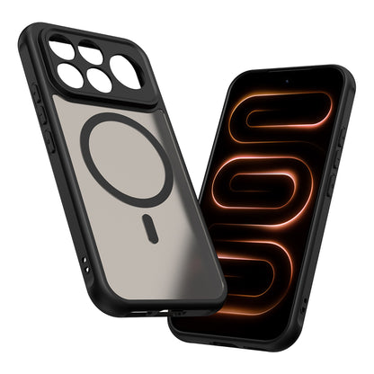 Coque MagSafe pour Xiaomi Poco F9 Ultra, Techsuit, HaloFrost II, noire