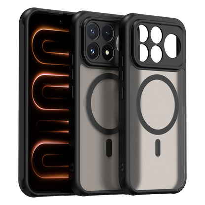 Coque MagSafe pour Xiaomi Poco F9 Ultra, Techsuit, HaloFrost II, noire