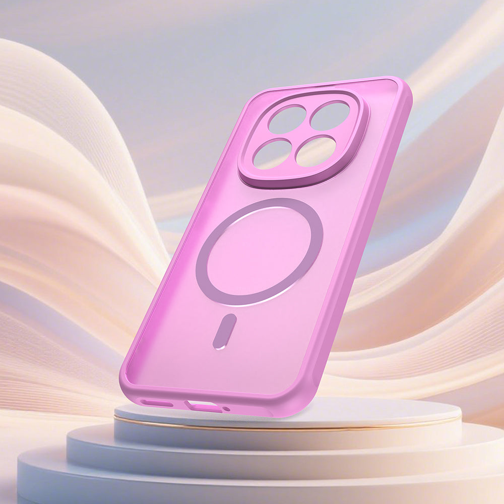 MagSafe Case for Xiaomi Poco M8 Pro / Redmi Note 15 Pro+ 5G, Techsuit, HaloFrost II, Pink