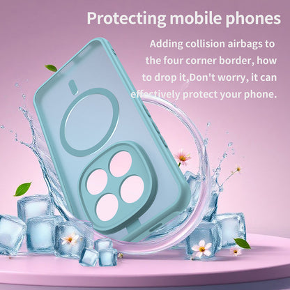 Coque MagSafe pour Xiaomi Poco M8 Pro / Redmi Note 15 Pro+ 5G, Techsuit, HaloFrost II, Vert Clair