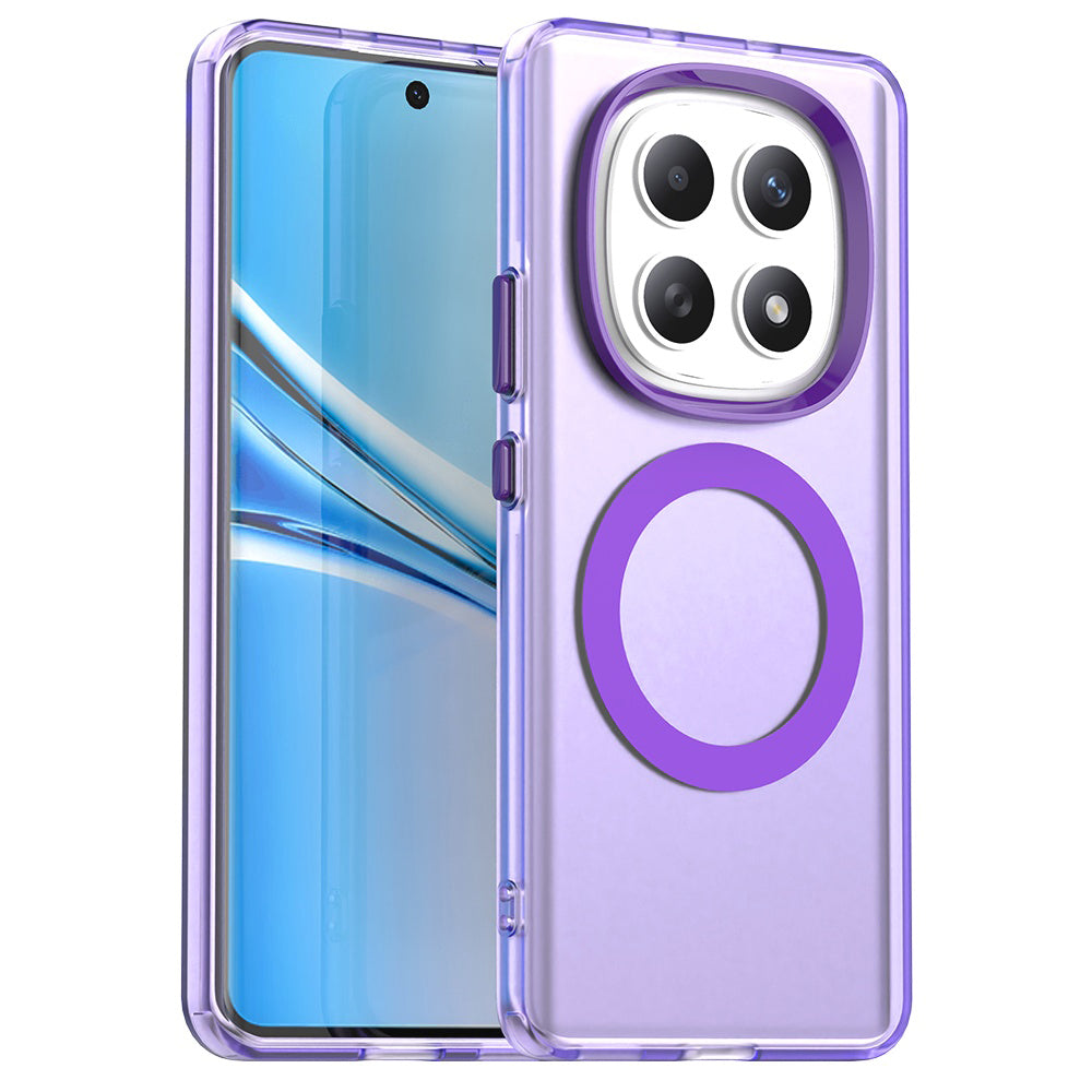 Étui MagSafe pour Xiaomi Poco M8 / Redmi Note 15 5G / Note 15 4G, Techsuit, CandyCase, Violet