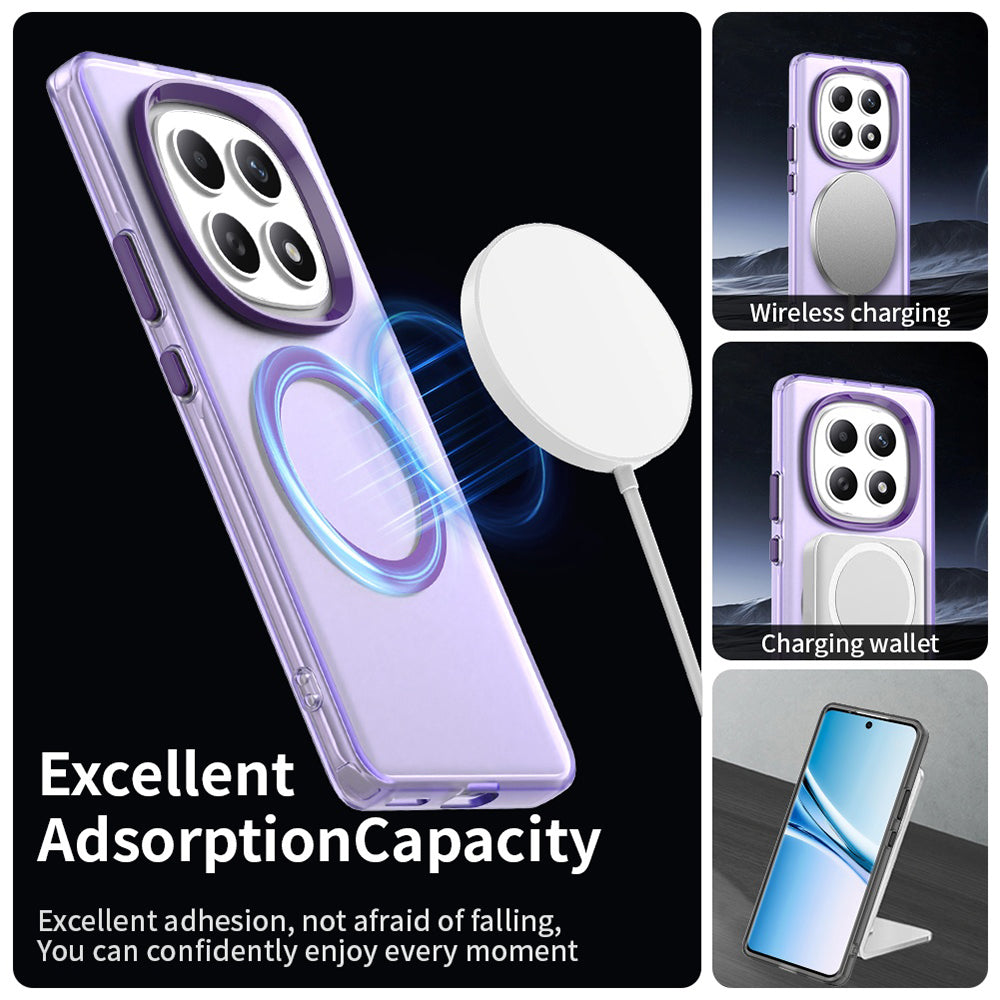 Étui MagSafe pour Xiaomi Poco M8 / Redmi Note 15 5G / Note 15 4G, Techsuit, CandyCase, Violet
