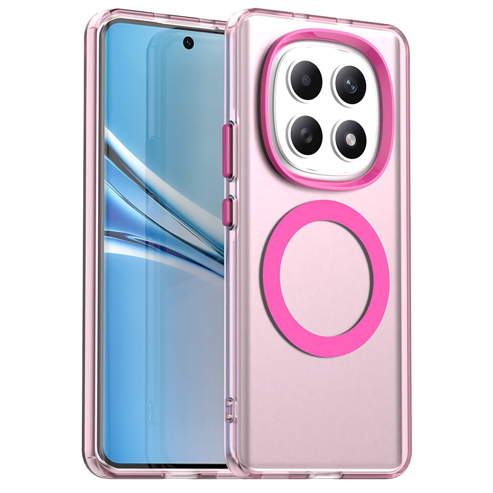 Housse MagSafe pour Xiaomi Poco M8 / Redmi Note 15 5G / Note 15 4G, Techsuit, CandyCase, Rose.