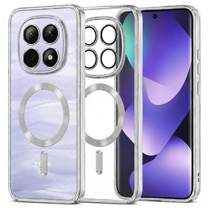 MagSafe Case for Xiaomi Poco M8 / Redmi Note 15 5G / Note 15 4G, Techsuit, Luxury Crystal, Silver