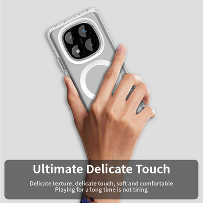 Coque MagSafe pour Xiaomi Poco X7 / Redmi Note 14 Pro 5G, Techsuit, CandyCase, Blanche