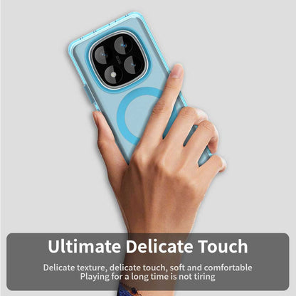 Coque MagSafe pour Xiaomi Poco X7 / Redmi Note 14 Pro 5G, Techsuit, CandyCase, Bleue