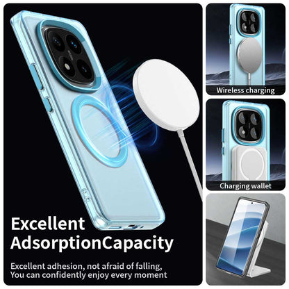 Coque MagSafe pour Xiaomi Poco X7 / Redmi Note 14 Pro 5G, Techsuit, CandyCase, Bleue