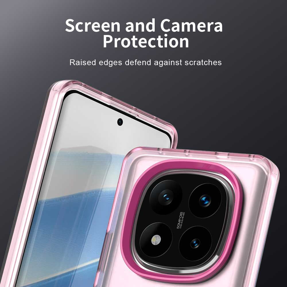 Coque MagSafe pour Xiaomi Poco X7 / Redmi Note 14 Pro 5G, Techsuit, CandyCase, Rose