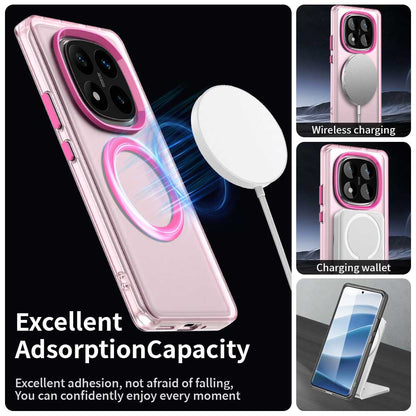 Coque MagSafe pour Xiaomi Poco X7 / Redmi Note 14 Pro 5G, Techsuit, CandyCase, Rose