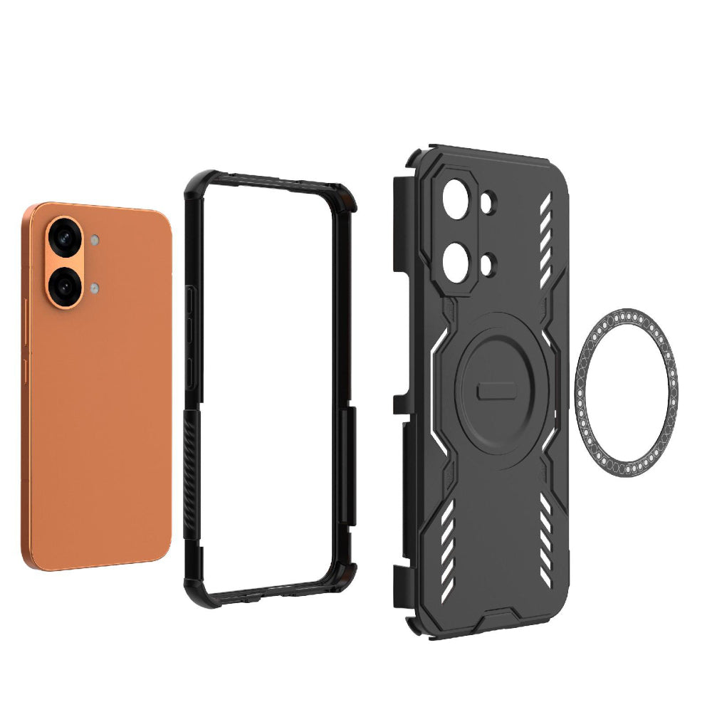 Coque MagSafe pour Xiaomi Poco X8 Pro Max, Techsuit, ArmorMag, Bleue