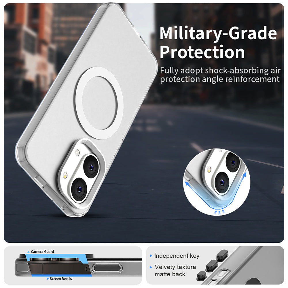 Coque MagSafe pour Xiaomi Poco X8 Pro Max, Techsuit, CandyCase, Blanche