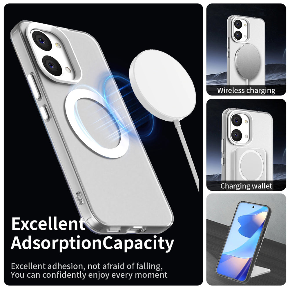 Coque MagSafe pour Xiaomi Poco X8 Pro Max, Techsuit, CandyCase, Blanche