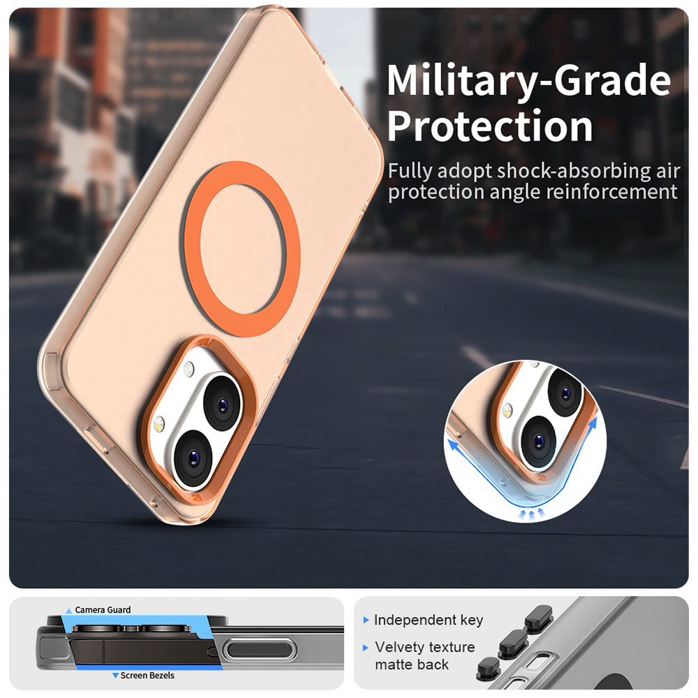 Coque MagSafe pour Xiaomi Poco X8 Pro Max, Techsuit, CandyCase, Orange