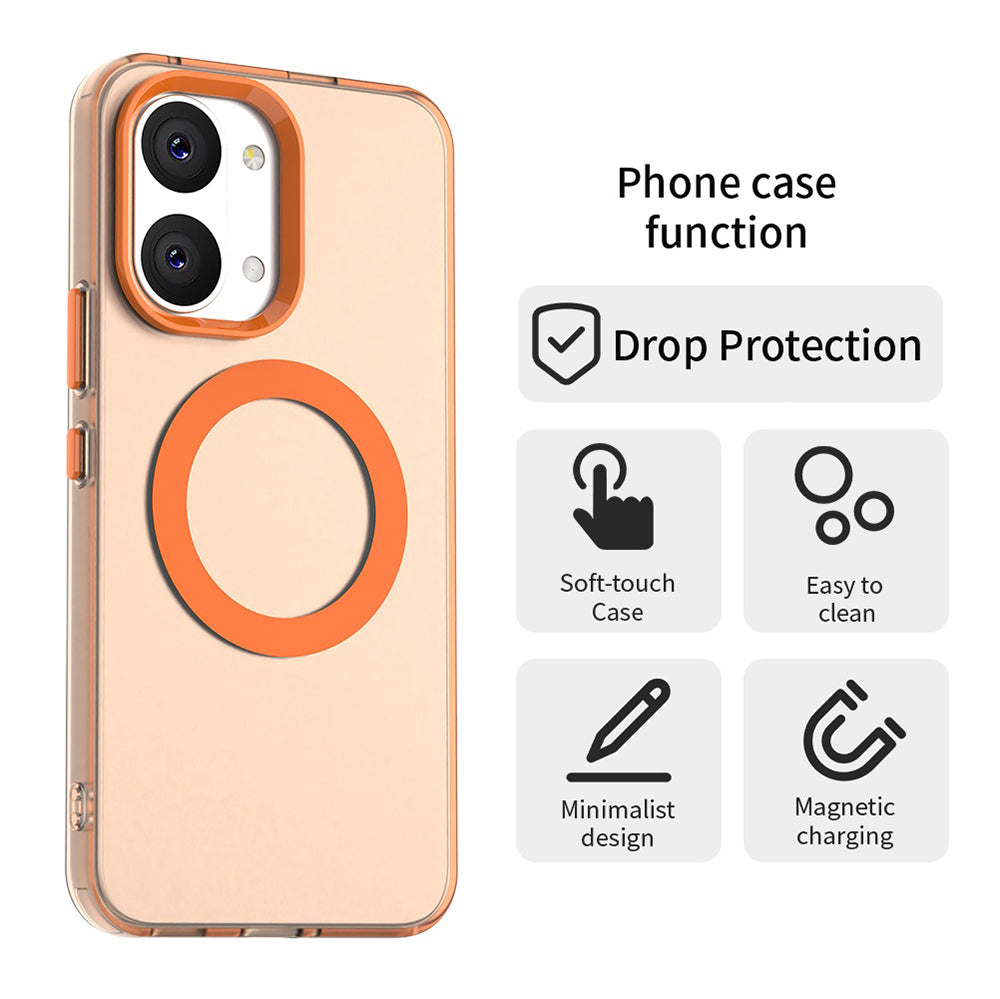 Coque MagSafe pour Xiaomi Poco X8 Pro Max, Techsuit, CandyCase, Orange