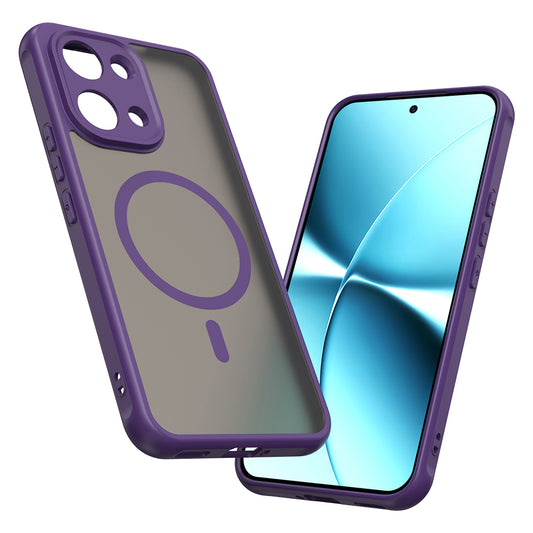 Coque MagSafe pour Xiaomi Poco X8 Pro Max, Techsuit, HaloFrost II, Violet