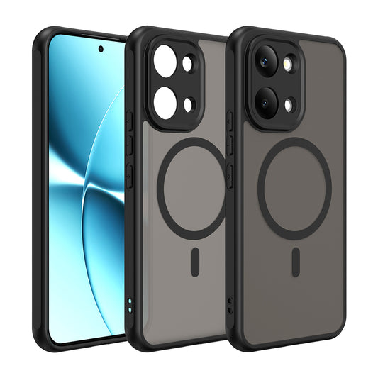 Coque MagSafe pour Xiaomi Poco X8 Pro Max, Techsuit, HaloFrost II, Noire