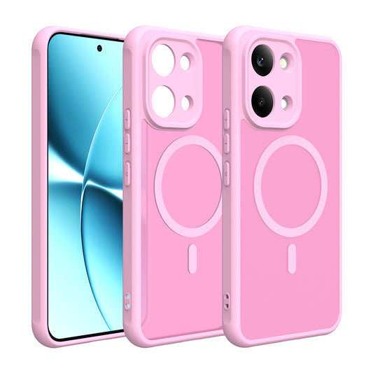 Coque MagSafe pour Xiaomi Poco X8 Pro Max, Techsuit, HaloFrost II, Rose