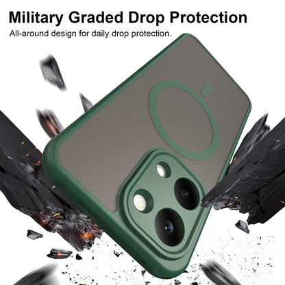 Coque MagSafe pour Xiaomi Poco X8 Pro Max, Techsuit, HaloFrost II, Vert