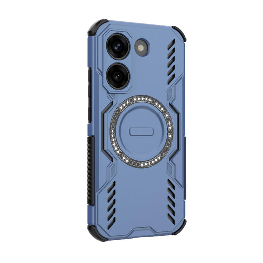 Coque MagSafe pour Xiaomi Poco X8 Pro, Techsuit, ArmorMag, Bleue