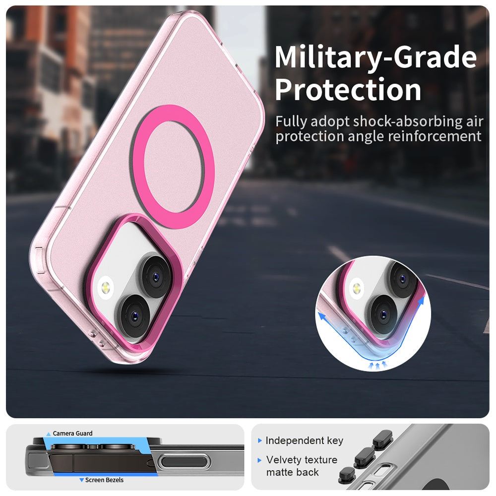Coque MagSafe pour Xiaomi Poco X8 Pro, Techsuit, CandyCase, Rose