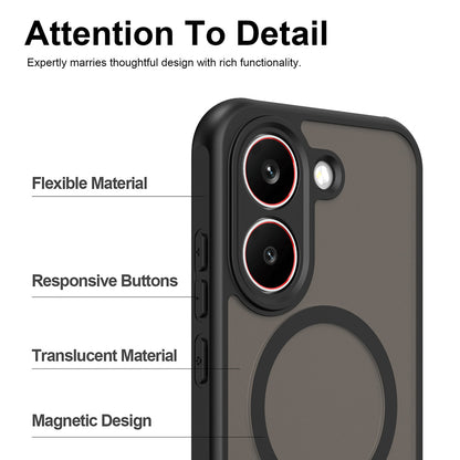 Coque MagSafe pour Xiaomi Poco X8 Pro, Techsuit, HaloFrost II, Bleue