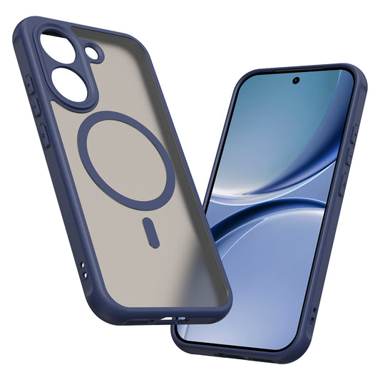 Coque MagSafe pour Xiaomi Poco X8 Pro, Techsuit, HaloFrost II, Bleu marine