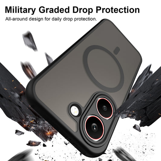 Étui MagSafe pour Xiaomi Poco X8 Pro, Techsuit, HaloFrost II, Noir