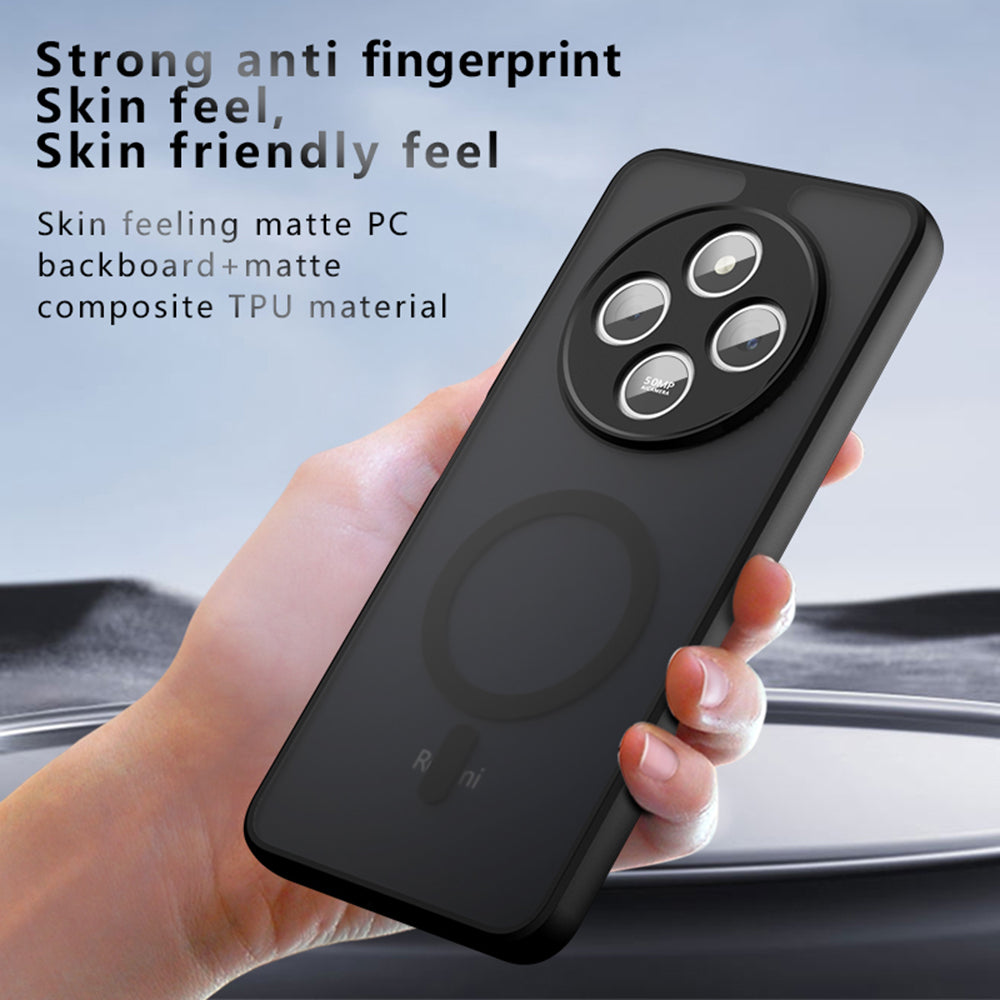 Coque MagSafe pour Xiaomi Redmi 14C, Techsuit, PureFrost, Noire