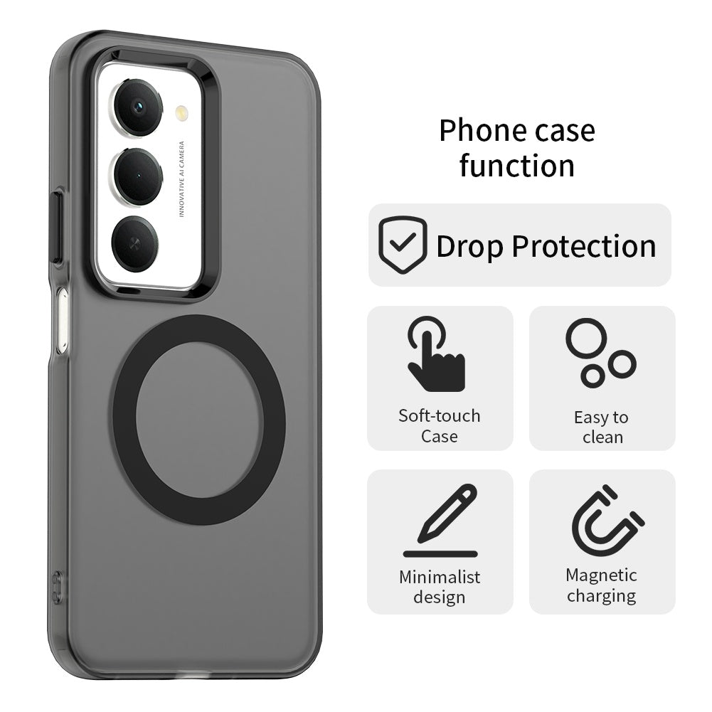 Housse MagSafe pour Xiaomi Redmi 15 5G / 15 4G, Techsuit, CandyCase, Noire