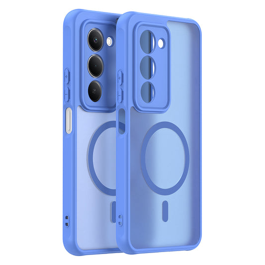 Coque MagSafe pour Xiaomi Redmi 15 5G / 15 4G, Techsuit, HaloFrost II, Bleue