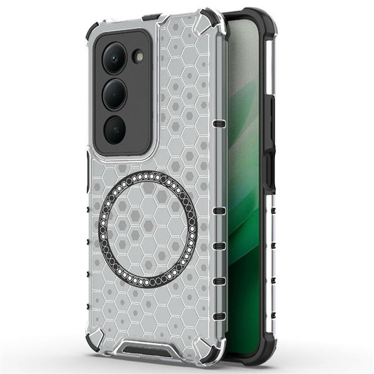 Coque MagSafe pour Xiaomi Redmi 15 5G / 15 4G, Techsuit, HoneyComb Shield, Blanche