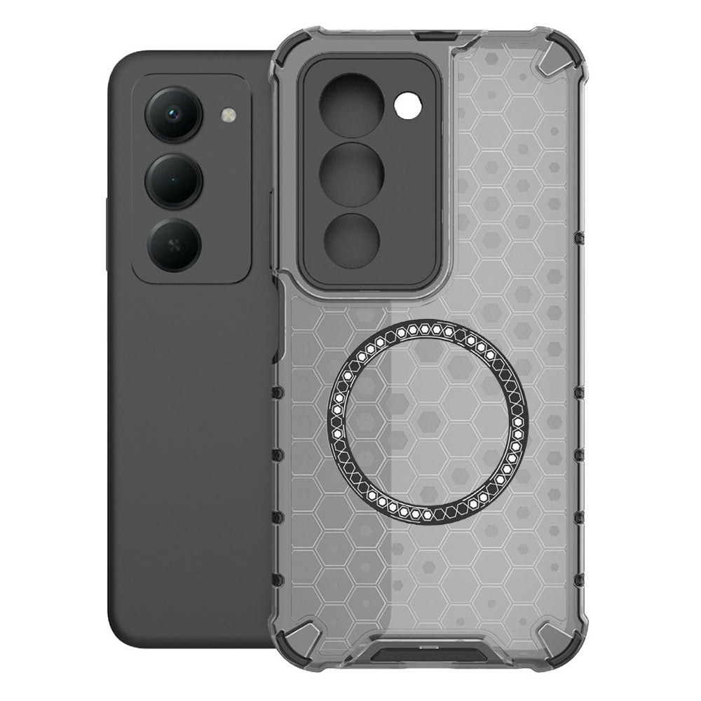 Étui MagSafe pour Xiaomi Redmi 15 5G / 15 4G, Techsuit, HoneyComb Shield, Noir