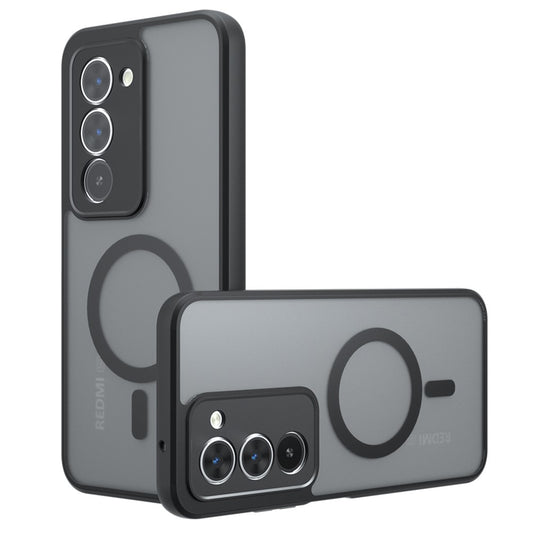 Étui MagSafe pour Xiaomi Redmi 15 5G / 15 4G, Techsuit, PureFrost, Noir Satiné